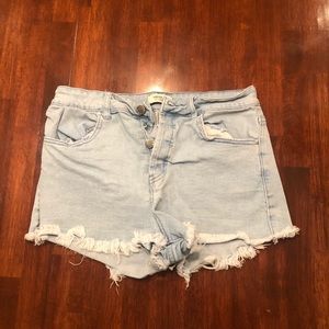 Forever 21 denim high waisted shorts
